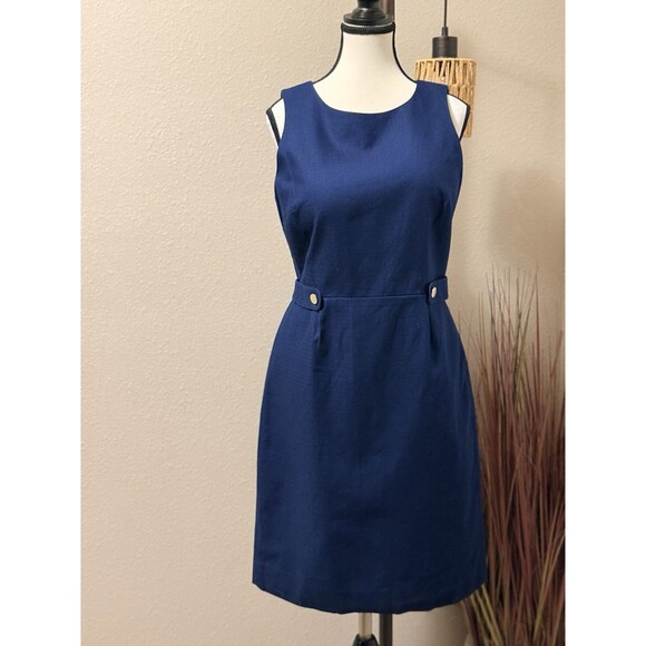 Dresses & Skirts - J. Crew Dress Sleeveless Navy Blue Sheath Size 10 NWT
